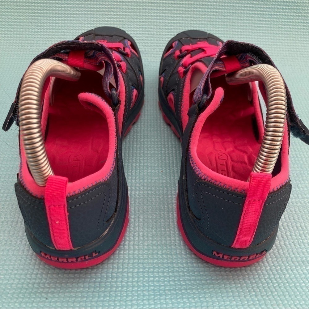 Merrell Woman's Hydro Waterproof Hiking Active Sandal Gray /Pink Size US 5 - Picture 4 of 8
